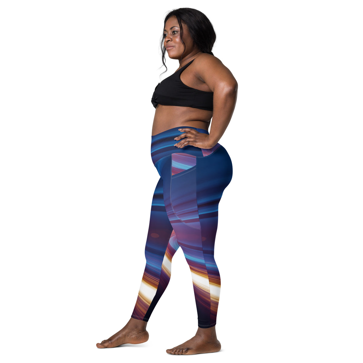 Cyber Luv Clouds Leggings with Pockets