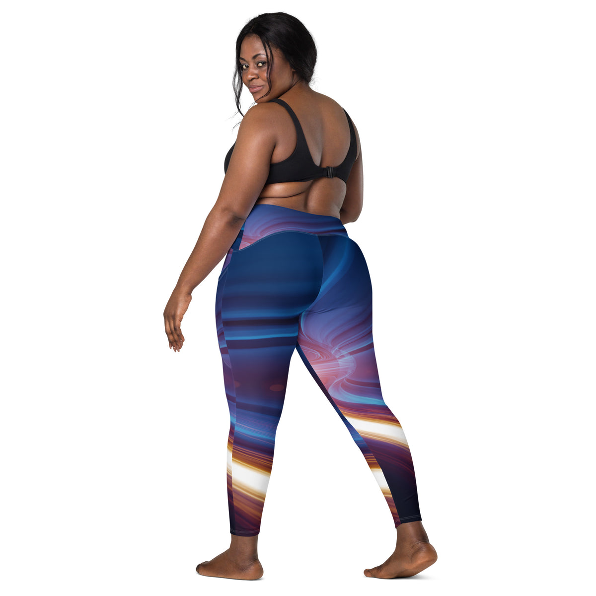 Cyber Luv Clouds Leggings with Pockets