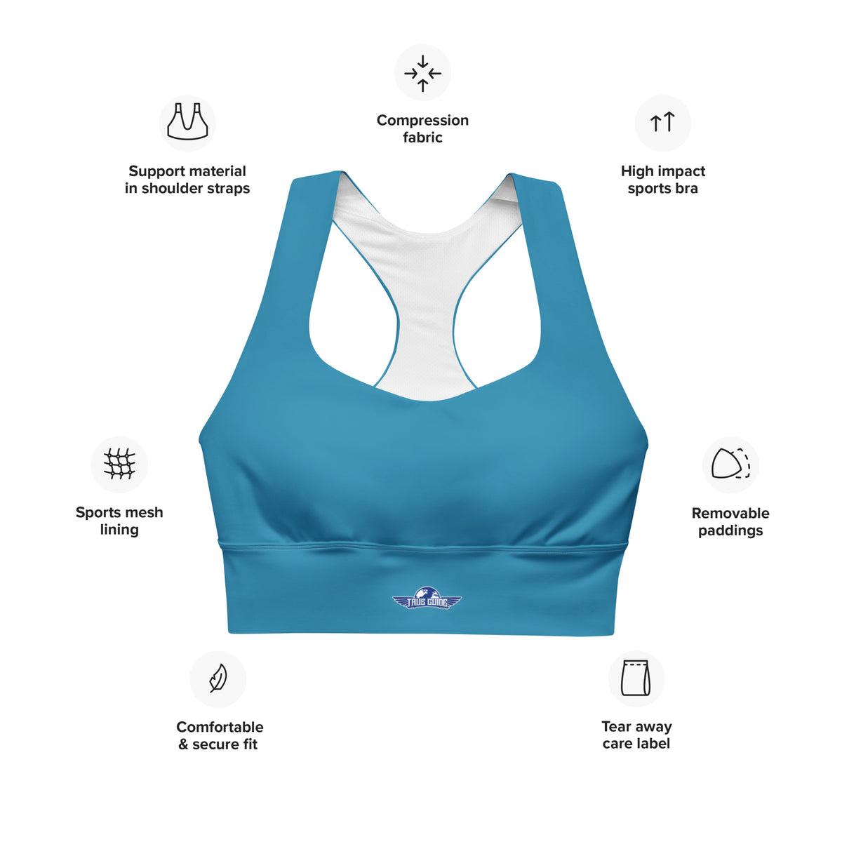 Pelorous Longline sports bra