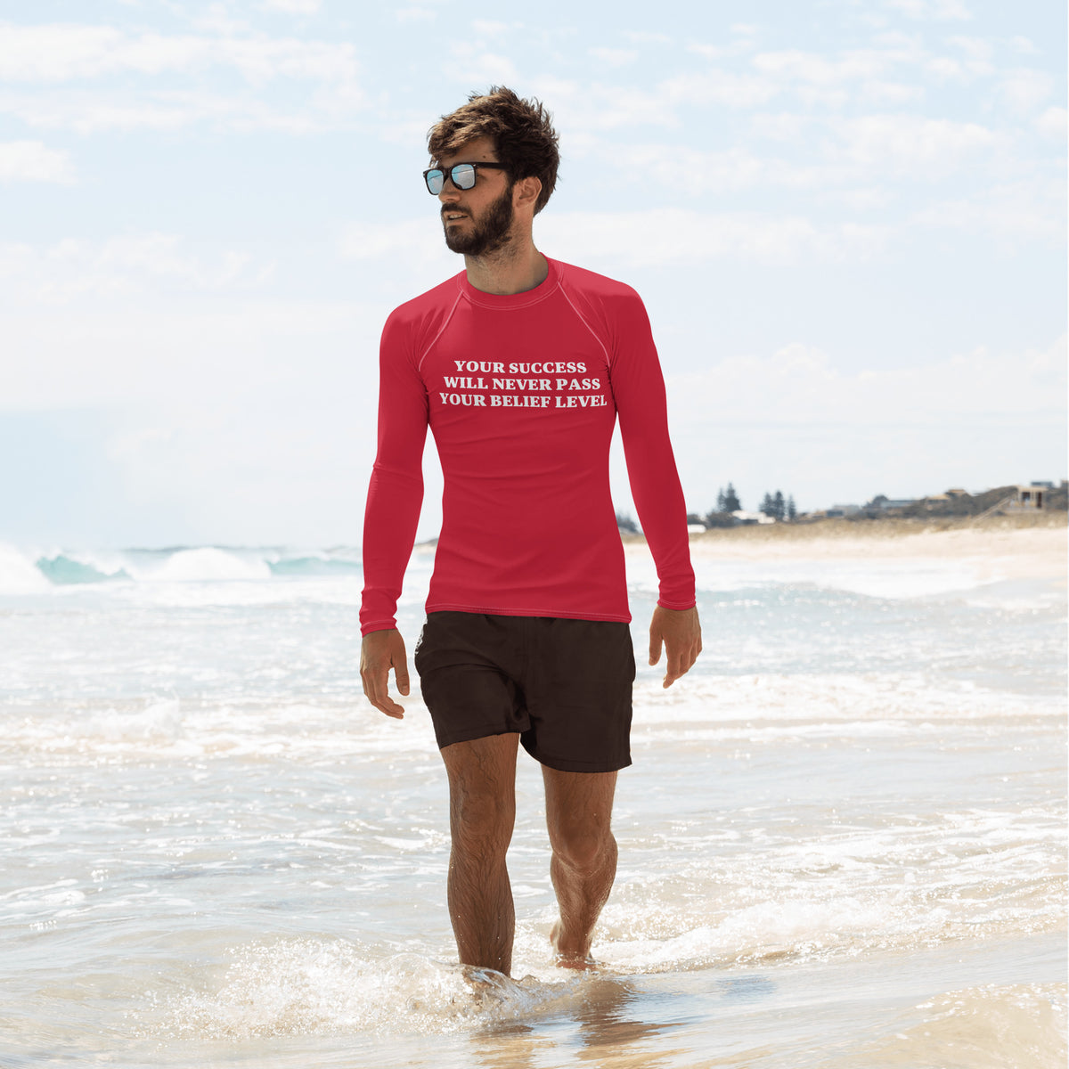 TG Red Men's Rash Guard