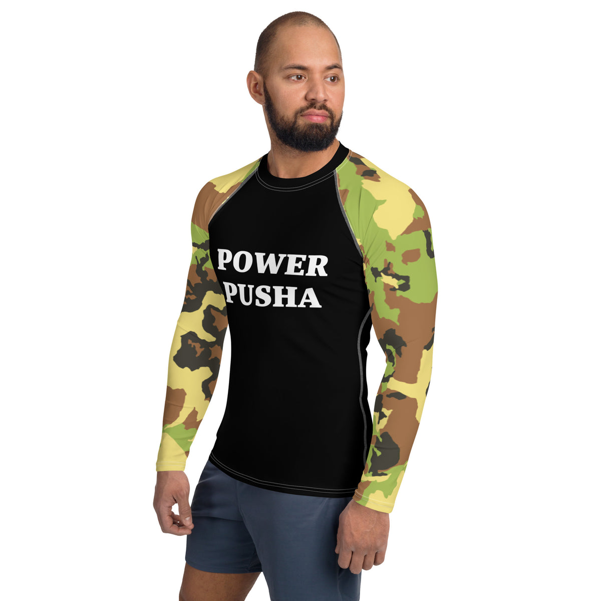 Power Pusha Camo Men's Rash Guard