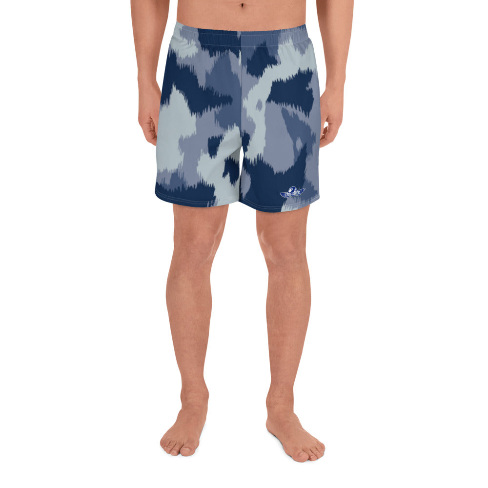 Blue Camo Men’s Athletic Shorts