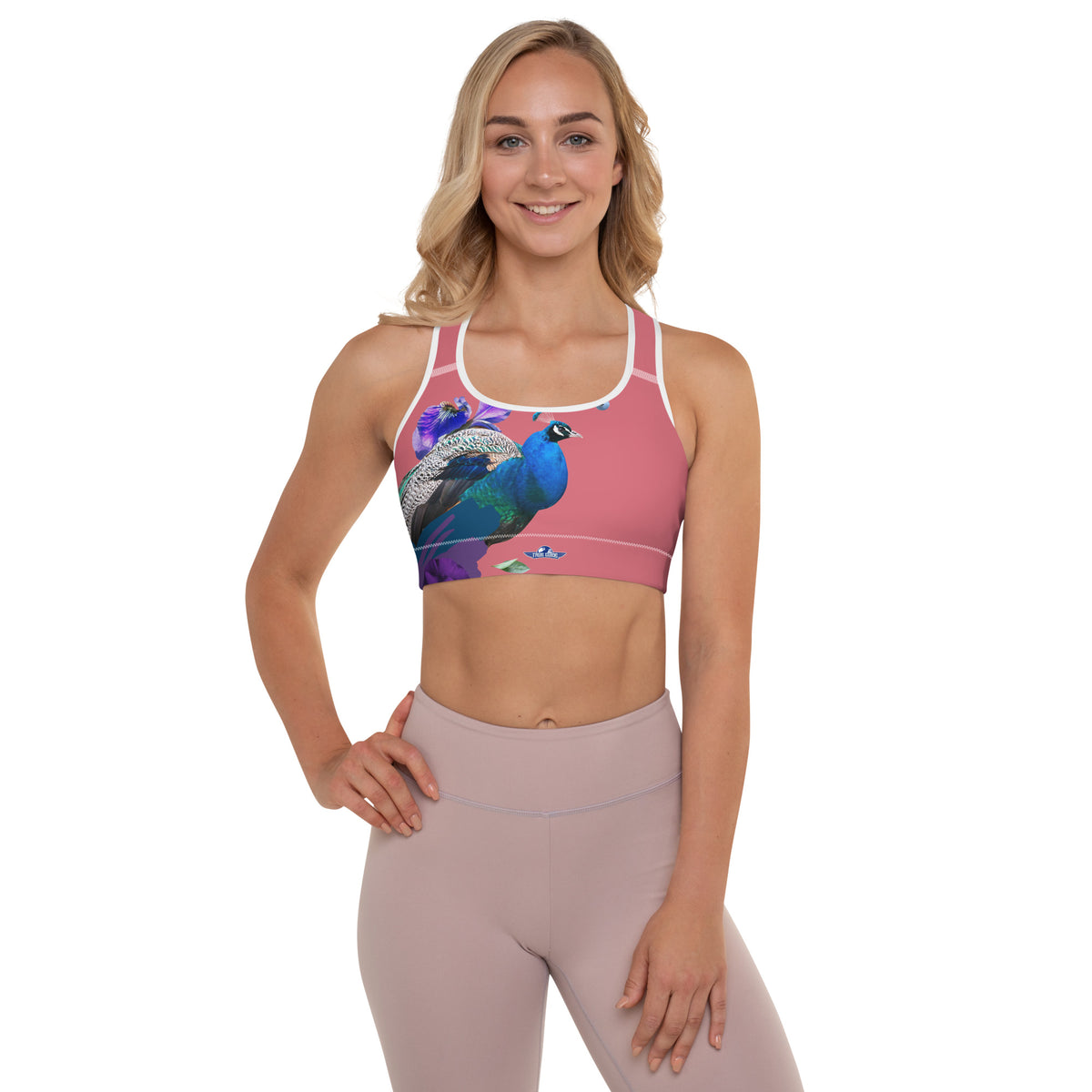 TG Cabaret Pink Peacock Sports Bra