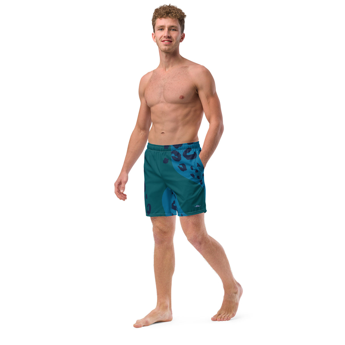 Aquatic Abstract Men's Swim Trunks