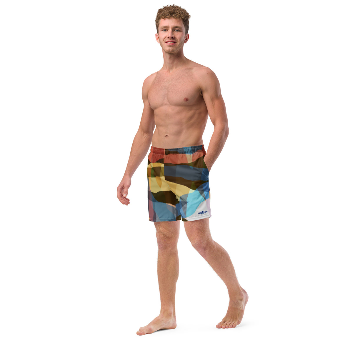 Colourful Flare Men's swim trunks