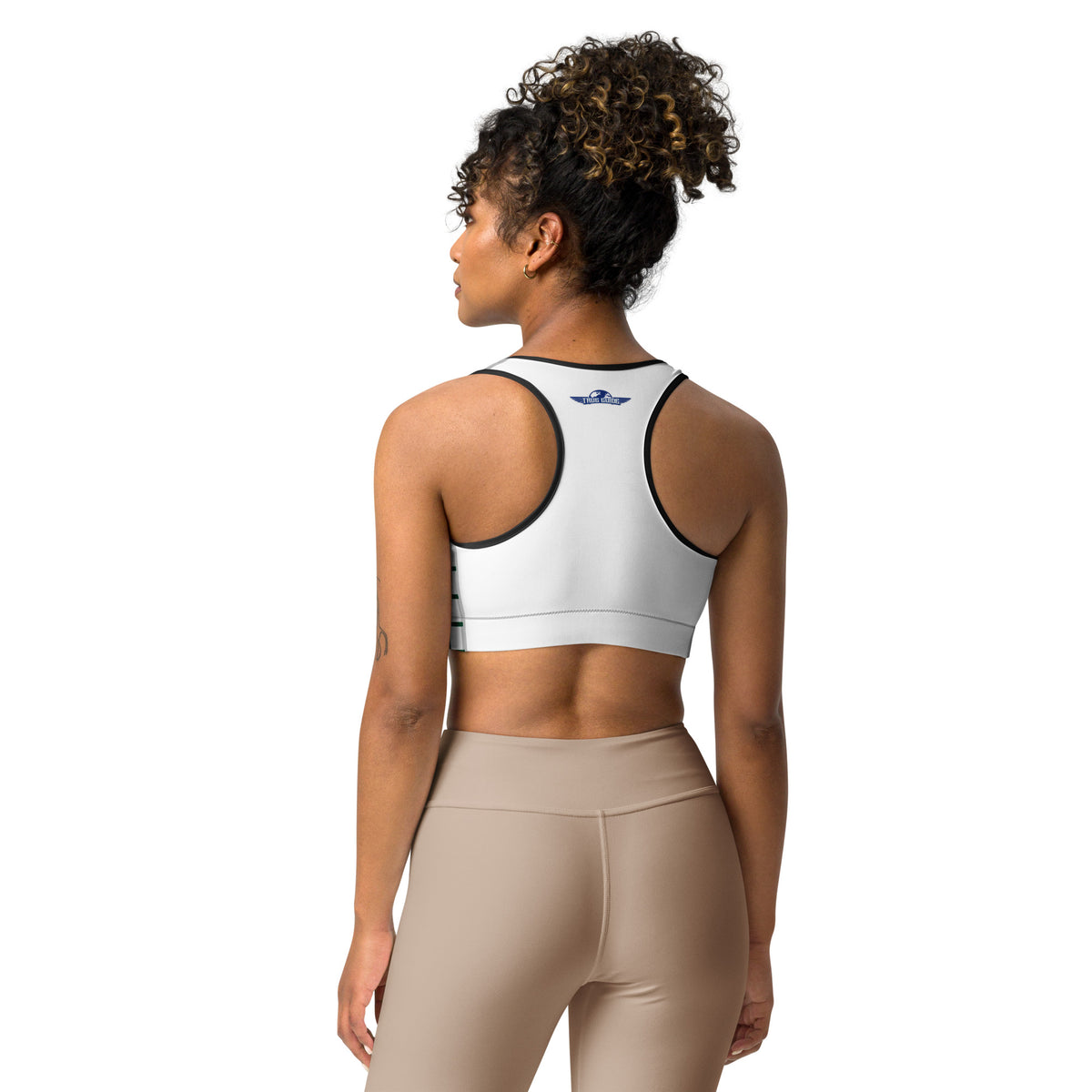 TG White & Mantis Green Sports Bra