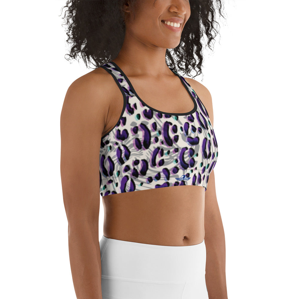 TG Purple Spotted Sports Bra