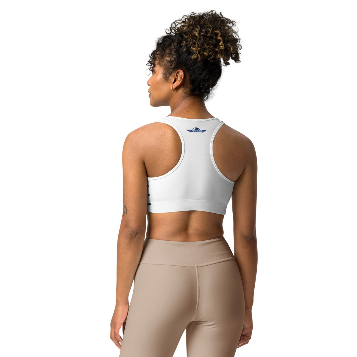 TG White & Mantis Green Sports Bra