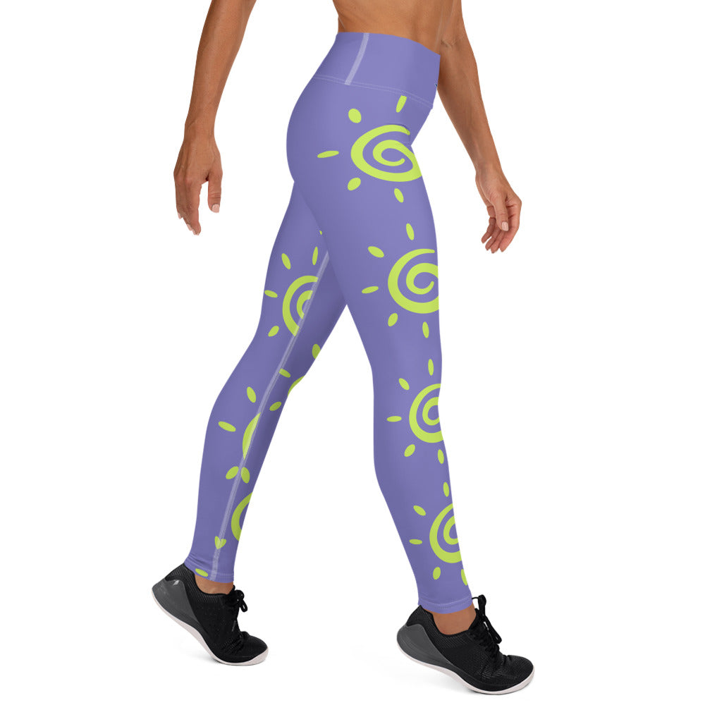 TG Moody Blue Sun kiss Yoga Leggings