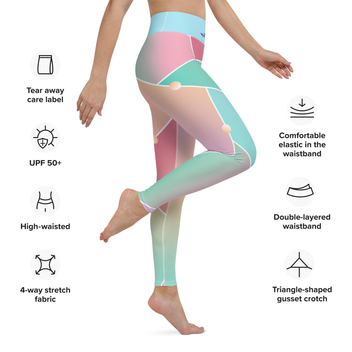 Glass Pattern Yoga Leggings