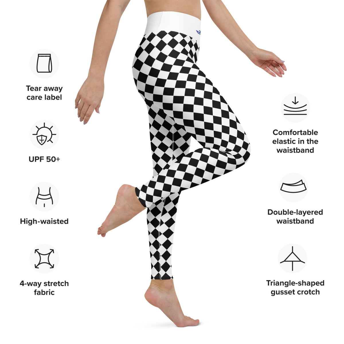 Checker Style Yoga Leggings