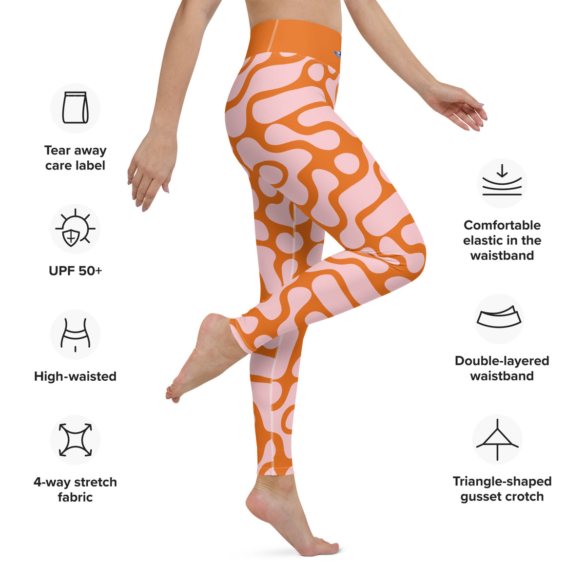 Mango Tango Yoga Leggings