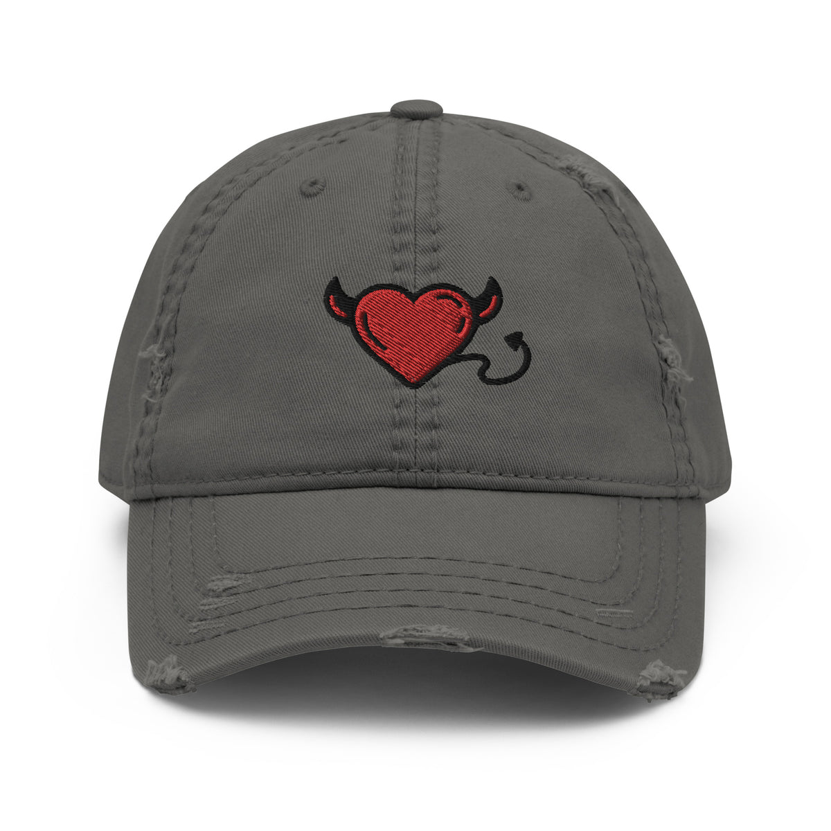 Devilish Love Distressed Dad Hat