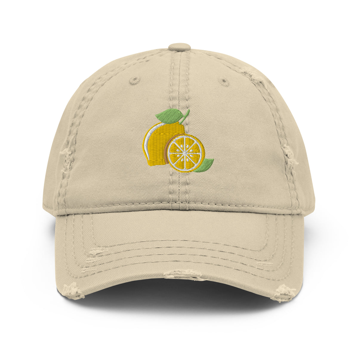 Lemon Squeeze Distressed Dad Hat