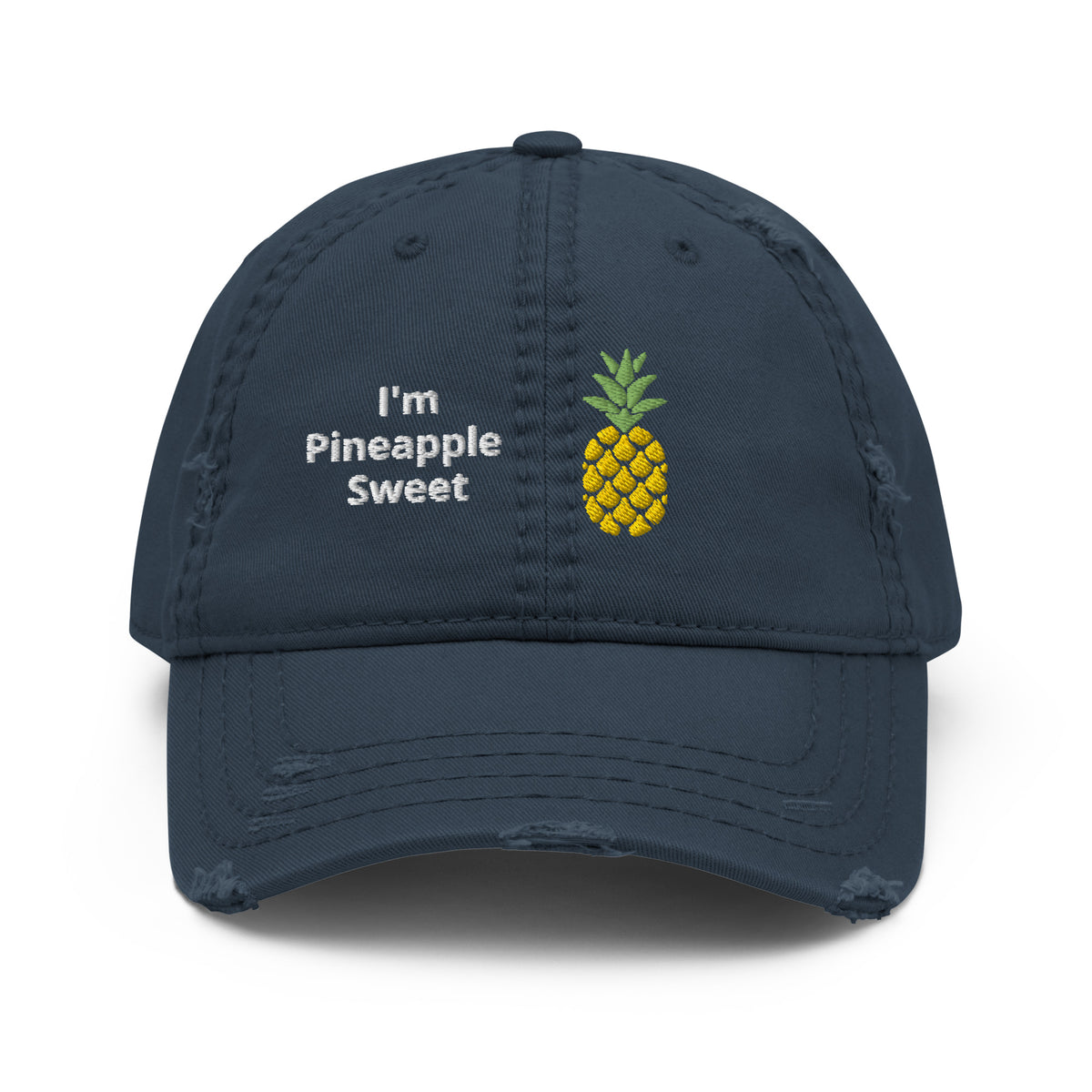 Pineapple Sweet Distressed Dad Hat