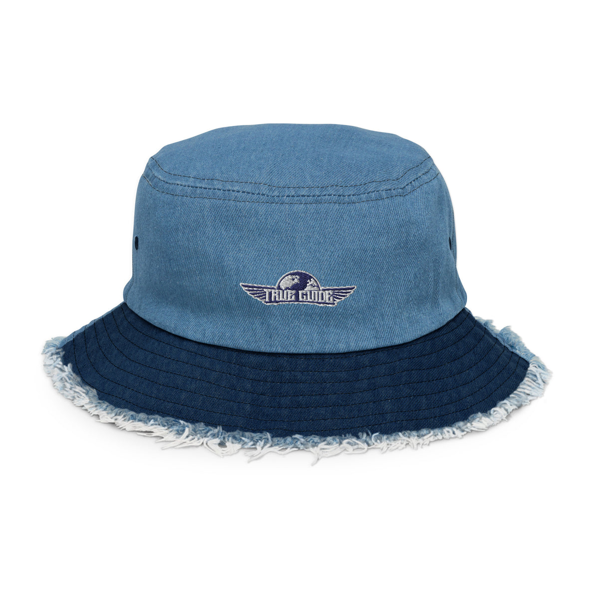 TG Distressed Denim Bucket Hat